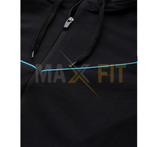 Best Selling MAXFIT Enterprises <b>Men's</b> Plus Size Sports Tracksuit Winter Color Blocked Black & <b>Green</b> - Product Image 6