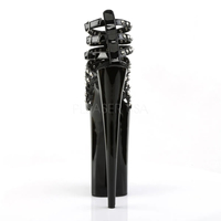 10 "noir Rivet extrême haute plate-forme talons Ballet orteil Goth chaussures femmes Rivet décapant talon Femme Sexy discothèque pôle danse talon