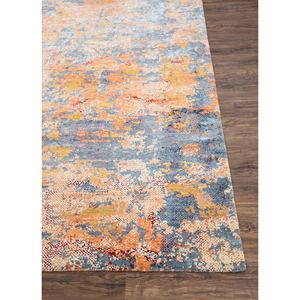 Alfombra Kavi Srb(705) Anudada a Mano de Lana y Seda de Bambú, Patrón Abstracto Rojo y Naranja para Decoración de Sala de Estar, Sin Cordones, por Kavi - Product Image 4