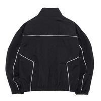 Survêtement d'hiver unisexe 2 pièces en nylon de haute qualité, respirant, léger, coupe-vent, motif uni délavé, coupe oversize