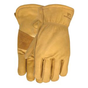 Gants en cuir de vachette renforcé, respirants, avec poignets élastiques, durables, résistants à l'abrasion, pour la sécurité au travail, le jardinage, la conduite de camion - Product Image 1