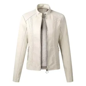 Chaquetas de Cuero para Hombre, Chaqueta de Motociclista de PU, Ropa Exterior de Motocicleta Elegante, Chaqueta de Invierno Duradera, Diseño de Alta Calidad, Venta al por Mayor de Fábrica - Product Image 5