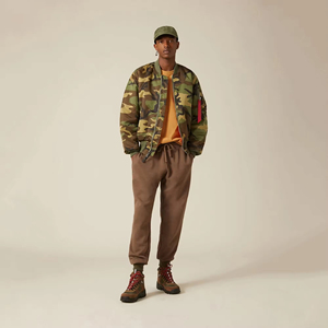 Chaqueta de bombardero ecológica reversible impermeable a prueba de viento de alta calidad personalizada para hombres Flight MA1 Street Wear - Product Image 2