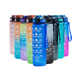 Borraccia Motivazionale da 32oz in Tritan Senza BPA, Antigoccia, per Sport, Palestra e Attività all'Aperto, con Indicatore Orario e Cinturino - Product Image 2