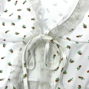 เสื้อแขนกุดลำลองลายดอกไม้สำหรับผู้หญิงชุด2025ชุดนอนเสื้อทีเชิ้ตเสื้อกั๊กผ้านุ่มเซ็กซี่เรียบง่ายฤดูร้อน - Product Image 4