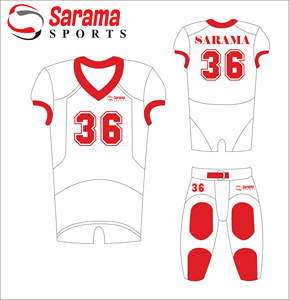 Nouvel arrivage d'uniformes de football américain personnalisés, sublimation complète, ensembles de maillots de football pour jeunes, imprimés grande taille et respirants - Product Image 3