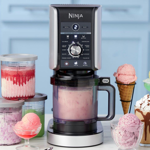 Mejor valorado Ninja CREAMi Deluxe Ice Cream Maker Postre congelado Gelato Sorbet Yogurt Slushi Milkshake Machine 10 Funciones Plata - Product Image 2