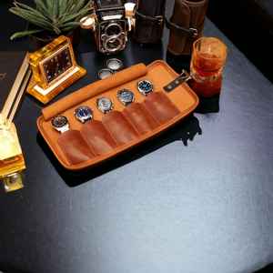 กล่องใส่นาฬิกาแบรนด์หรูพรีเมี่ยม8ช่องเคสกระดาษแข็งที่จัดระเบียบนาฬิกาแฟชั่นที่ทันสมัยพร้อมฝาปิดของขวัญ - Product Image 1