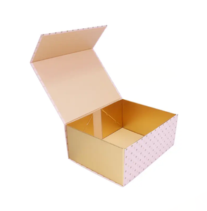 Boîte d'emballage cadeau pliable personnalisable papier couché recyclé gaufré en feuille d'or enduit UV pour l'artisanat industriel - Product Image 5