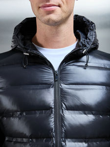 Chaqueta de Invierno para Hombre, Ajustada, Rellena de Poliéster, de Secado Rápido, Transpirable, con Cuello Alto, Cierre de Cremallera, Logotipo Frontal Personalizable - Product Image 2