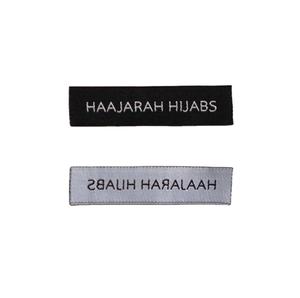 Custom Eco-Friendly Stitch Woven Garment Labels Laser Cut Edge 100% Polyester Fabric Main Labels Neck Other Applications Roll - Product Image 3