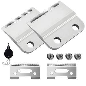 ใบมีดสแตนเลสแบบถอดได้ระดับมืออาชีพ 2 แพ็คสำหรับใบมีดเปลี่ยนเครื่องตัดผมไร้สายสำหรับช่างตัดผมและสไตลิสต์ - Product Image 2