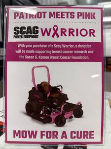 Scag Patriot 52 pouces Tondeuse autoportée Kawasaki FX Pink Warrior 22 CV à vendre - Product Image 5