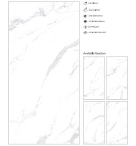Estilo clásico moderno 600x1200mm Azulejos de porcelana Premium Capricornio Color plateado Brillante Digital Pulido para villas - Product Image 2