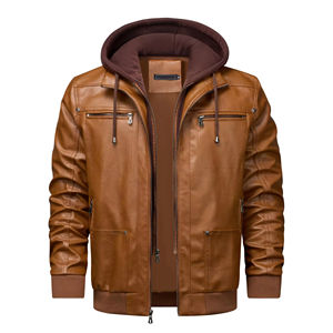 Customized <b>Men's</b> High Quality Plus-Size Winter <b>Jacket</b> Black <b>Sheepskin</b> Leather with Heated Front Camouflage Formal Coat Low MOQ - Product Image 5