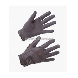 Gants d'équitation pour chevaux, en cuir/PU, pour l'hiver, à doigts entiers, fermeture à boucle, flexibles, antidérapants, pour l'extérieur, neufs - Product Image 1
