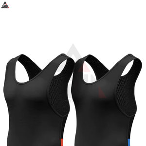 New Arrival Custom Printed Knitted Casual Breathable Stylish <b>Men's</b> Gym <b>Singlets</b> Plus Size - Product Image 3