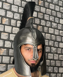 Gladiateur Jouer Spartiate Casque Soldat Bataille Médiévale Costume Cosplay Grec Sparte Ancien Romain Corinthien Acier - Product Image 2