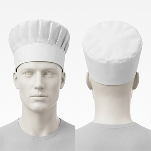 Casquette de Chef Unisexe Premium en Sergé Poly-Coton Imperméable 240 GSM Rose Poudré avec Dos Élastique Ajustable Personnalisable pour Restaurant et Bar - Product Image 2