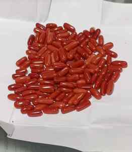 Cabujón de forma ovalada de Coral rojo de calidad AAA, cabujón calibrado de Coral italiano Natural, piedra preciosa, Coral pulido de calidad AAA - Product Image 2