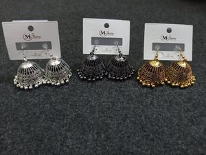 Aretes Mini Jhumkas Estilo Afgano, Multicolores, Tradicionales, Varios Estilos y Colores, Venta al por Mayor - Product Image 2