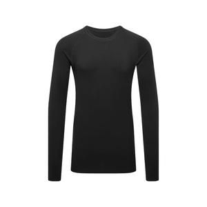 Haut de sport pour homme grande taille, manches courtes avec trou pour le pouce, tricoté, imprimé, extensible, respirant, performance, entraînement, salle de sport, vêtements de fitness, 100% - Product Image 1