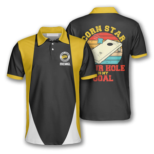 Sublimación Polo Cornholes Camisas para hombres Mujeres y jóvenes Cornholes Polo Shirt - Product Image 2