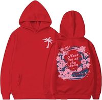 Sweat-shirts à capuche préppy à imprimé rose pour adolescentes et enfants, lettres, manches longues, vêtements préppy mignons, hauts Y2K avec poches