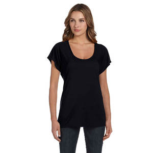 Camisetas con cuello redondo de alta calidad para mujer, Camiseta lisa de algodón básica sólida negra - Product Image 1