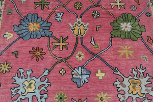 พรมปูพื้นแบบสั่งทำคุณภาพสูงสำหรับห้องนั่งเล่นพรมขนสัตว์โบราณแบบเปอร์เซียนน๊อตสินค้าขายดีจากซัพพลายเออร์อินเดีย - Product Image 2