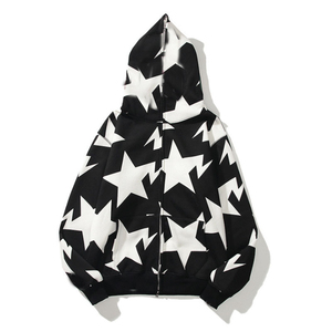 Hoodie bertudung kasual pria, Hoodie longgar logo huruf esensial garis ganda gaya dada - Product Image 4