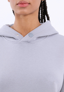 Sudadera con capucha de mezcla de algodón para hombre de 430g, Jersey pesado holgado transpirable, logotipo personalizado, conceptos básicos de Color sólido para ropa de calle de invierno - Product Image 4