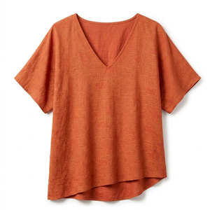 Haut de plage pour femmes, chemise courte élégante à manches courtes, vêtements légers pour la plage, tenue décontractée pour les vacances, vêtements de mode pour les vacances - Product Image 1