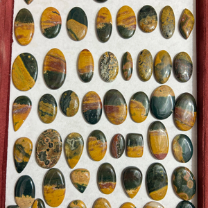 Cabujón de Jaspe Oceánico Natural de Alta Calidad, Gema Suelta de Formas Mixtas, Personalizable, de Grado Superior, Certificado por Terceros, Gemas Trimurti - Product Image 2