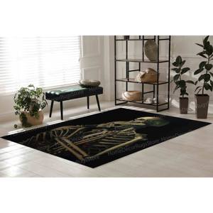 Tapis imprimé avec motif de crâne, design moderne pour la cuisine, la salle à manger et la salle de bain, tapis fin non tissé - Product Image 4