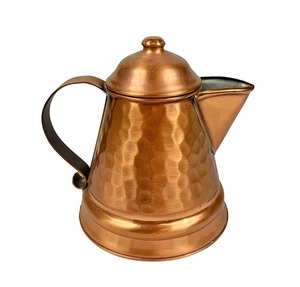 Hervidor de cobre pulido con pico y mango funcional perfecto para preparar té o mejorar la decoración clásica del hogar - Product Image 3