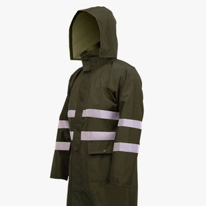 Manteau à capuche réfléchissant imperméable pour hommes femmes Long Trench imperméable coupe-vent respirant écologique léger Design - Product Image 1