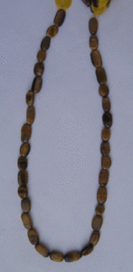 Perles ovales en œil de tigre pour colliers perlés tendance - Product Image 1
