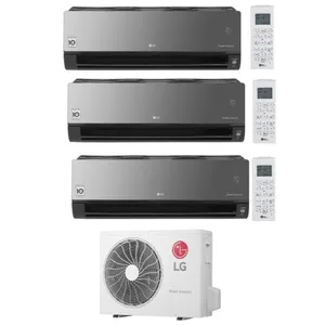 Çok bölünmüş sistem LG Artcool ayna dış ünite 7,1kW 3x İç üniteler AC12BH (12000 btu)