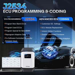 新着XTOOL X100 MAX 2カーキープログラマーJ2534 VCIforオンラインECUプログラミングカースキャナー診断ツールキープログラム - Product Image 4
