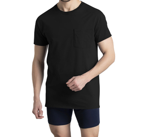 Meilleure qualité T-shirt décontracté 100% coton à col rond pour hommes à séchage rapide et respirant coupe surdimensionnée avec manches courtes solide - Product Image 2