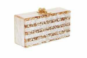 Pochette en résine de haute qualité avec chaîne Pochette de mariée attrayante en résine époxy raffinée unique Meilleure conception Pochettes en acrylique - Product Image 6