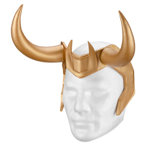 Halloween PVC Loki casque <span class=keywords><strong>Super</strong></span> héros Cosplay accessoire adultes adolescents film <span class=keywords><strong>Thor</strong></span> demi-visage masque Halloween Cosplay - Product Image 1