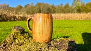 Taza de cuerno de búfalo hecha a mano tradicional Material de cuerno natural Taza de café duradera y elegante Proveedor indio - Product Image 2