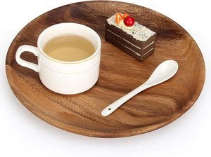 Venta caliente de Platos y platos redondos seguros de madera y metal con características antideslizantes perfectos para servir comida caliente o fría para la venta - Product Image 4