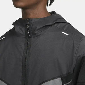 Chaqueta de poliéster de invierno de estilo callejero al por mayor para hombre, chaquetas cortavientos de secado rápido transpirables e impermeables para hombre - Product Image 3