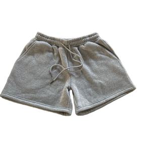 Short de survêtement taille haute pour homme Short d'entraînement en polaire tricoté décontracté Poche avant Taille élastique Écologique Respirant Solide - Product Image 4