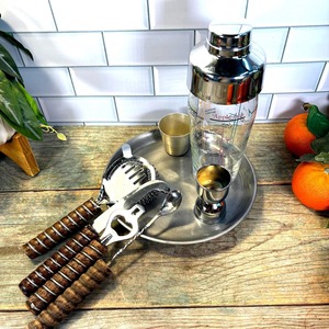 Juego de Herramientas de Bar con Mango de Madera Vintage para Uso Diario en el Hogar, Preparación de Cócteles en Clubes y Exhibición Elegante en el Mostrador, de la India - Product Image 6