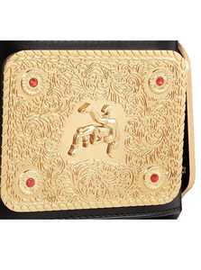 Wwe เข็มขัดมวยปล้ำระดับแชมป์4มม. แผ่นสังกะสีเข็มขัดหนังรุ่น World เฮฟวี่เวท - Product Image 4