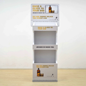 商场旋转化妆品展示架广告促销纸质落地架展示架 - Product Image 1